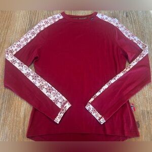 WOMENS DALE OF NORWAY MERINO WOOL BASE-LAYER LONG-SLEEVE CREWNECK, LARGE